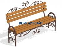 Лавочка кованная МАФ 1606 в Удмуртской республике