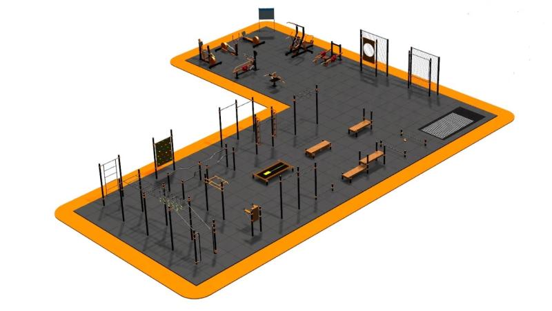 Дизайн проект спортплощадки Угловая в Удмуртской республике