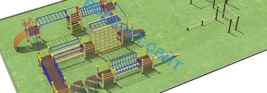 Проект спортплощадки с полосой препятствий в Удмуртской республике