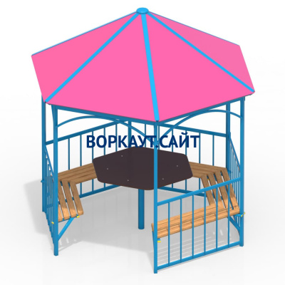 Беседка со столом и лавками МАФ 4121 в Удмуртской республике