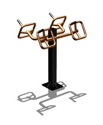 Уличный тренажер  "Штурвал двойной"  УТ201 в Удмуртской республике