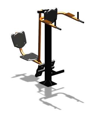 Уличный тренажер "Жим ногами Брусья Пресс" УТ329 в Удмуртской республике