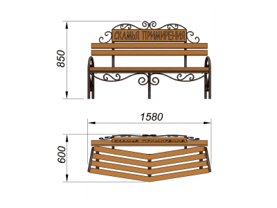 Скамья примирения МАФ 1610 в Удмуртской республике