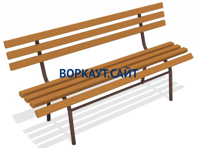 Лавочка со спинкой МАФ 1604 в Удмуртской республике