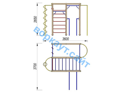 Детский спортивный комплекс Гимнастический ДСК 3107 в Удмуртской республике