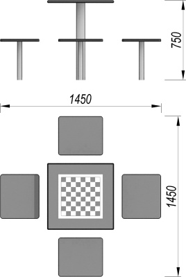 Шахматный стол МАФ 3516 в Удмуртской республике