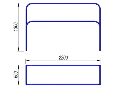 Брусья разновысокие МАФ 3531 в Удмуртской республике