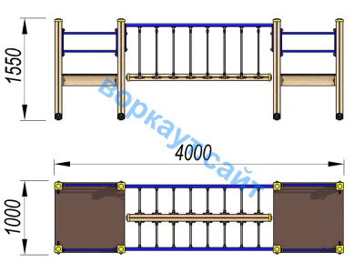 Детский спортивный комплекс Мост ДСК 3113 в Удмуртской республике