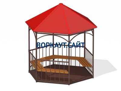 Беседка с лавками и полом МАФ 4122 в Удмуртской республике