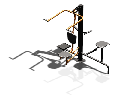 Уличный тренажер "Верхняя тяга Твистер стоя Твистер сидя" УТ336 в Удмуртской республике