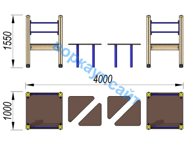 Детский спортивный комплекс Мостик ДСК 3114 в Удмуртской республике