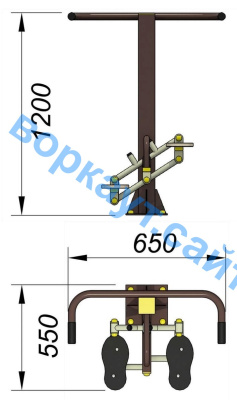 Уличный тренажер "Балансир" УТ 007 в Удмуртской республике