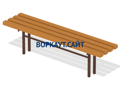 Лавочка без спинки МАФ 1601 в Удмуртской республике