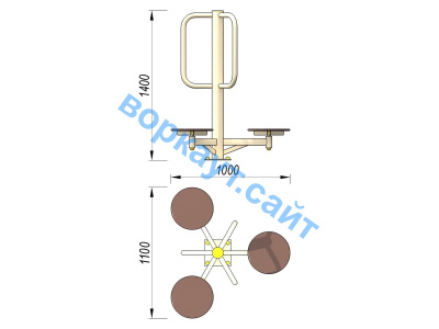 Уличный тренажер Орбита УТ 011 в Удмуртской республике