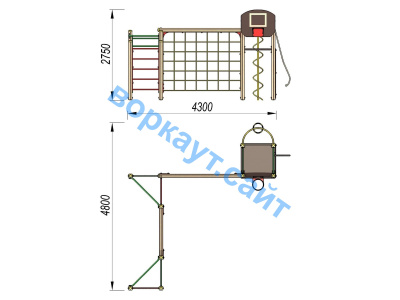 Детский спортивный комплекс ДСК 3112 в Удмуртской республике