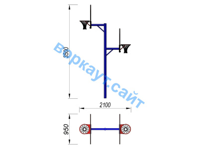 Баскетбольный щит двойной СИО 3511 в Удмуртской республике