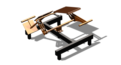 Силовой уличный тренажер  "Пресс Гиперэкстензия"  УТ420 в Удмуртской республике