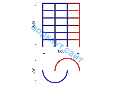 Шведская стенка полукруглая ДСК 3503 в Удмуртской республике