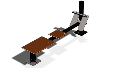 Силовой уличный тренажер  "Скамья для пресса"  УТ415 в Удмуртской республике